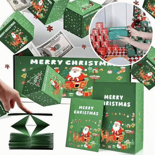 🎁Newly Surprise Box Gift Box - 🎄 Green Elk Santa Claus / Gift bag