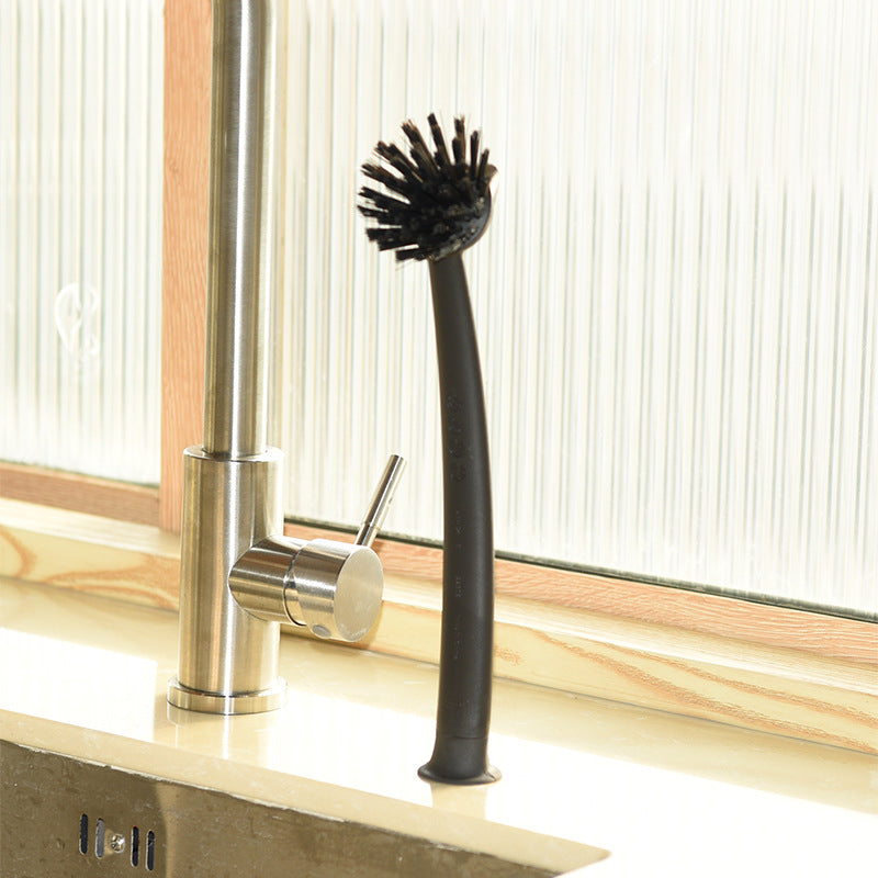 Long Handle Kitchen Dish Scrub Brush – Multi-Purpose Cleaning Brush for Pots, Pans & Sink