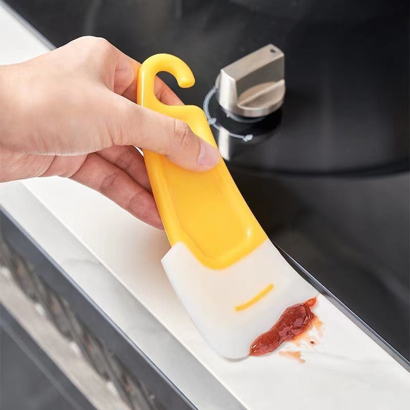Silicone Pan Scraper Spatula – Flexible Non-Scratch Kitchen Scraping Tool