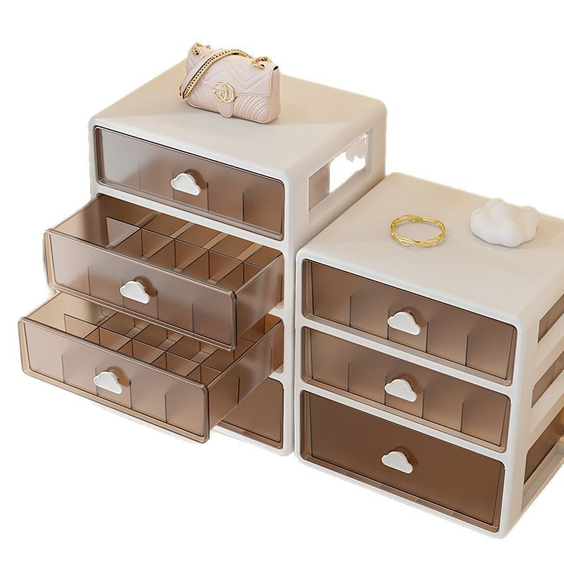 Clear Drawer Storage Organizer – Stackable Desktop Cabinet