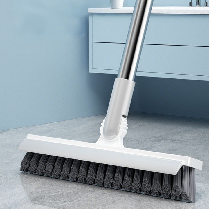 Long-Handle Floor & Baseboard Scrub Brush – Stiff-Bristle Cleaning Brush