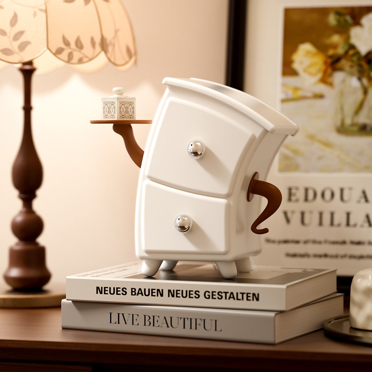 Mini Desktop Storage Organizer – Cute Drawer Cabinet