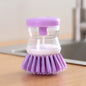 Soap Dispensing Dish Brush – One-Hand Kitchen Scrub Brush