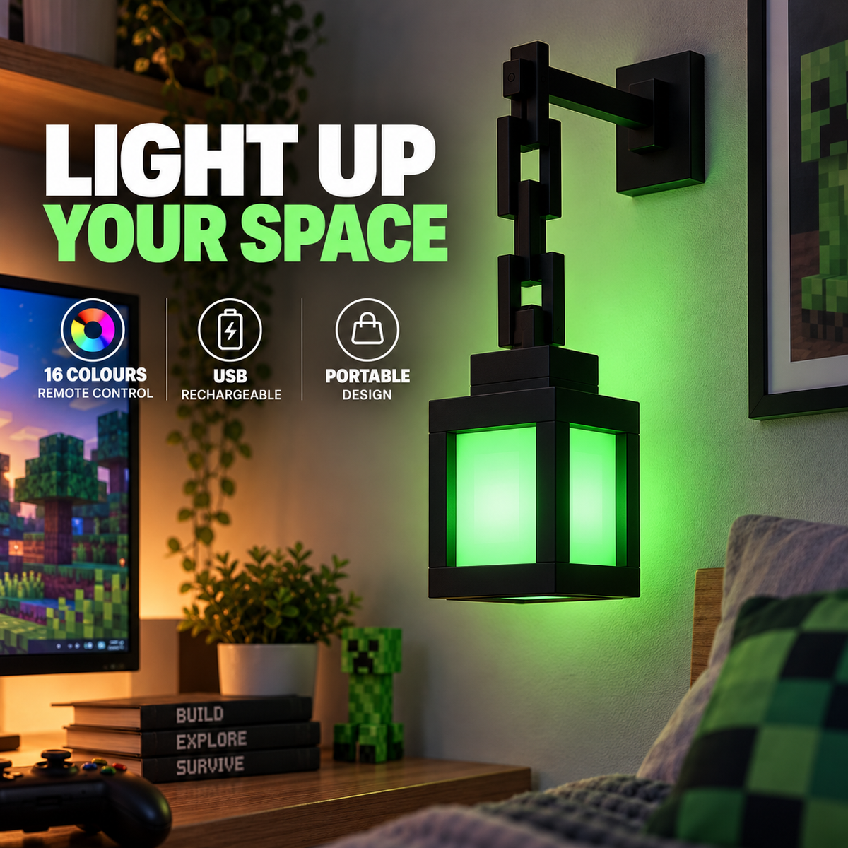 Pixel Lantern — 16 Colors. Your Perfect Glow