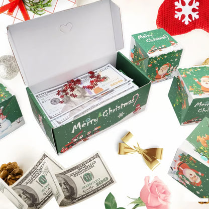🎁Newly Surprise Box Gift Box - 🎄 Green Elk Santa Claus / Gift bag