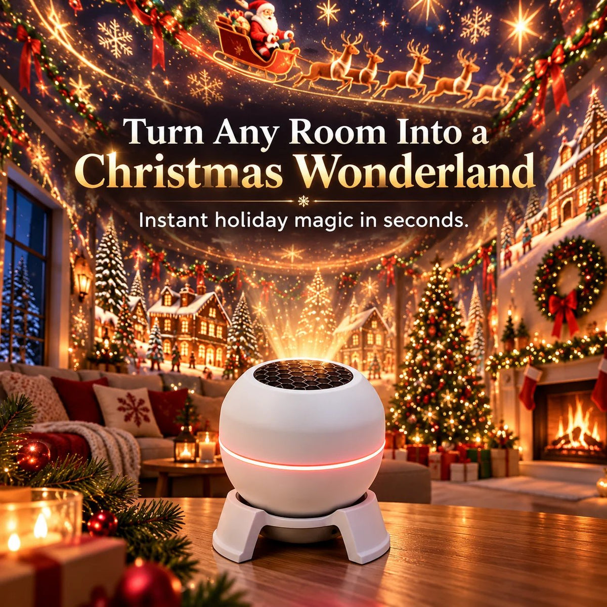 Turn Any Room Into a Christmas Wonderland – Holiday Projection Night Light
