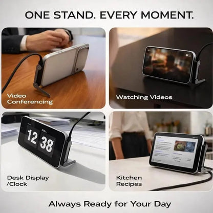 🔌 Charge & Chill — 2-in-1 USB-C Charging Cable & Foldable Phone Stand ⚡ Up to 240W