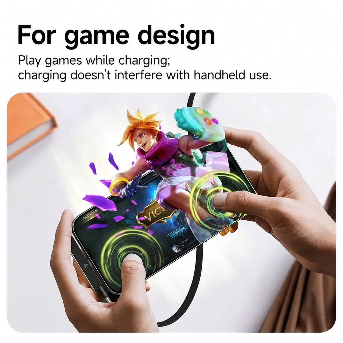 🔌 Charge & Chill — 2-in-1 USB-C Charging Cable & Foldable Phone Stand ⚡ Up to 240W