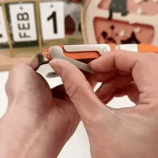 Foldable USB-C charging stand demonstrated in portrait and landscape